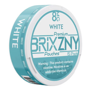 BRIXZNY NICOTINE POUCHES WHITE 8MG -PACK OF 5