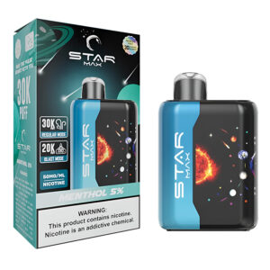 STARMAX GALAXY DISPOSABLE 30000PF MENTHOL 5% - BOX OF 5 (20000PF BLAST MODE)