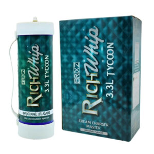 BRIXZ NYC RICH WHIP CREAM CHARGERS 3.3L TANK ORIGINAL -BOX OF 2 TANK