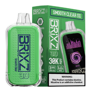 BRIXZ 30K SMOOTH CLEAR UNFLAVORED 5% - BOX OF 5
