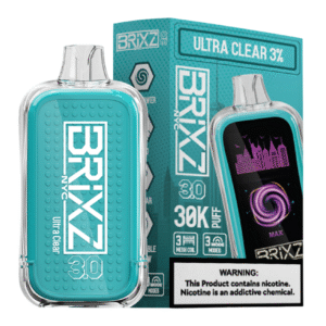 BRIXZ 30K ULTRA CLEAR UNFLAVORED 3% - BOX OF 5
