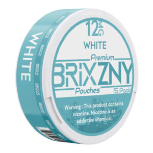 BRIXZNY NICOTINE POUCHES WHITE 12MG -PACK OF 5