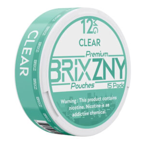 BRIXZNY NICOTINE POUCHES CLEAR 12MG -PACK OF 5