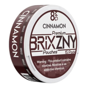 BRIXZNY NICOTINE POUCHES CINNAMON 8MG -PACK OF 5