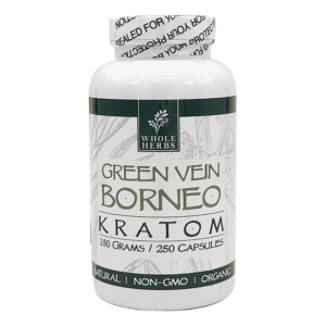 GREEN VEIN BORNEO KRATOM 150GR 250 CAPSULES