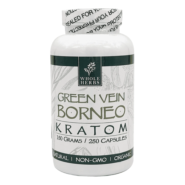 GREEN VEIN BORNEO KRATOM 150GR 250 CAPSULES