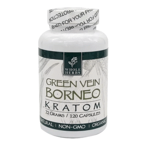 GREEN VEIN BORNEO KRATOM 72GR 120 CAPSULES