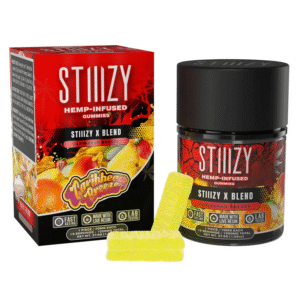 STIIIZY HEMP INFUSED GUMMY 1050MG X-BLEND CARIBBEAN BREEZE 15CT JAR-BOX OF 10 JAR