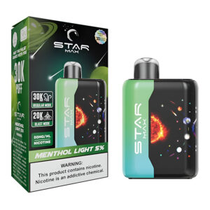 STARMAX GALAXY 30K MENTHOL LIGHT 5% - BOX OF 5