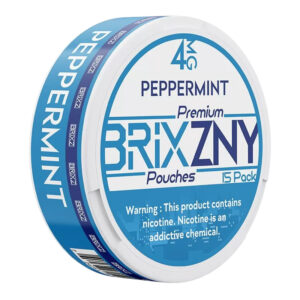 BRIXZNY NICOTINE POUCHES PEPPERMINT 4MG -PACK OF 5