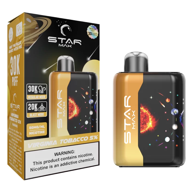 STARMAX GALAXY 30K VIRGINIA TOBACCO 5% - BOX OF 5