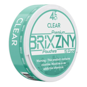 BRIXZNY NICOTINE POUCHES CLEAR 4MG -PACK OF 5