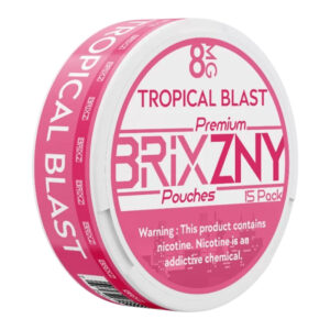 BRIXZNY NICOTINE POUCHES TROPICAL BLAST 8MG -PACK OF 5