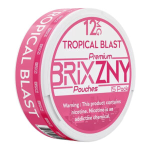 BRIXZNY NICOTINE POUCHES TROPICAL BLAST 12MG -PACK OF 5