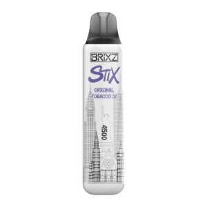 BRIXZ NYC STIX DISPOSABLE 4500PF ORIGINAL TOBACCO 3% -BOX OF 10