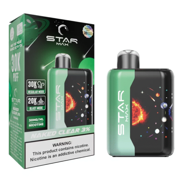 STARMAX GALAXY 30K NAKED CLEAR 3% - BOX OF 5