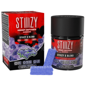 STIIIZY HEMP INFUSED GUMMY 1050MG X-BLEND MIDNIGHT BERRY 15CT JAR-BOX OF 10 JAR