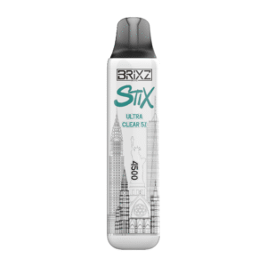 BRIXZ NYC STIX DISPOSABLE 4500PF ULTRA CLEAR 5% -BOX OF 10