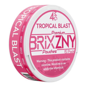 BRIXZNY NICOTINE POUCHES TROPICAL BLAST 4MG -PACK OF 5