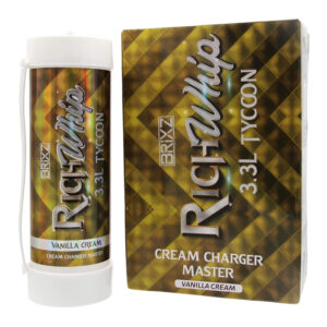 BRIXZ NYC RICH WHIP CREAM CHARGERS 3.3L TANK VANILLA CREAM -BOX OF 2 TANK