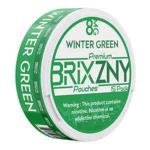 BRIXZNY NICOTINE POUCHES WINTER GREEN 8MG -PACK OF 5