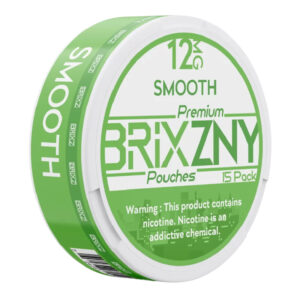 BRIXZNY NICOTINE POUCHES SMOOTH 12MG -PACK OF 5
