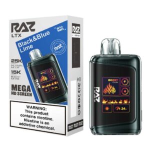 RAZ LTX 25K BLACK & BLUE LIME 5% - Box of 5