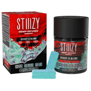 STIIIZY HEMP INFUSED GUMMY 1050MG X-BLEND WHITE BERRY 15CT JAR-BOX OF 10 JAR