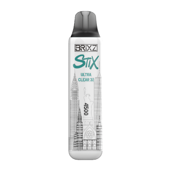 BRIXZ NYC STIX DISPOSABLE 4500PF ULTRA CLEAR 3% -BOX OF 10