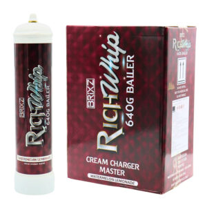 BRIXZ NYC RICH WHIP CREAM CHARGERS 640G CYLINDER WATERMELON LEMONADE -BOX OF 6