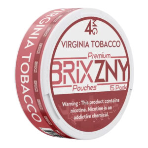 BRIXZNY NICOTINE POUCHES VIRGINIA TOBACCO 4MG -PACK OF 5