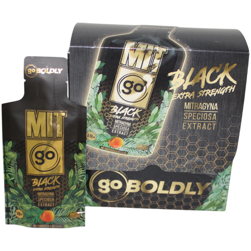 MIT 45 GO BOLDLY BLACK EXTRA STRENGTH 0.5 FL OZ(15ML) GEL POUCHES - BOX OF 12
