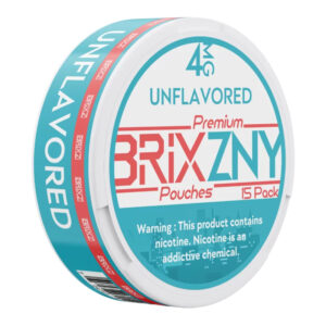 BRIXZNY NICOTINE POUCHES UNFLAVORED 4MG -PACK OF 5