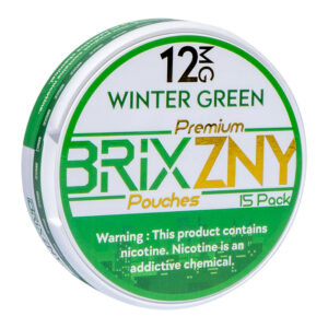 BRIXZNY NICOTINE POUCHES WINTER GREEN 12MG -PACK OF 5