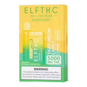 ELFTHC D8 THCP THCB THCV THCH NOLDOR BLEND DISPOSABLE THC5000MG LIMEPOP SUGAR GLUE (HYBRID / SATIVA) -BOX OF 5