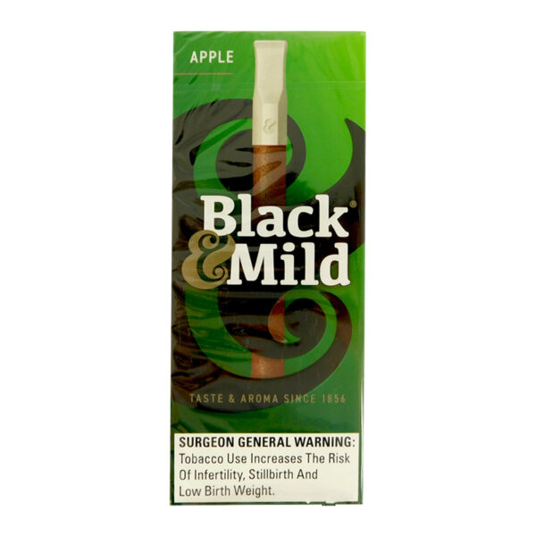 BLACK & MILD 5PK APPLE PLASTIC TIP - BOX OF 10
