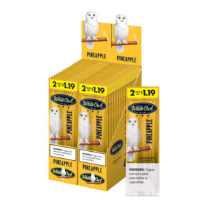 WHITE OWL 2PK PINEAPPLE CIGAR - DUAL BOX OF 15 POUCHES