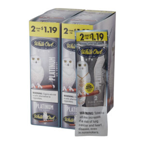 WHITE OWL 2PK PLATINUM CIGAR - DUAL BOX OF 15 POUCHES