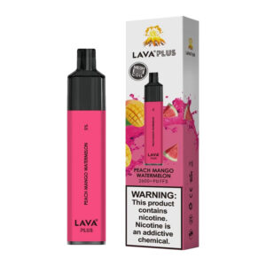 LAVA PLUS 2600PF PEACH MANGO WATERMELON 5% - BOX OF 10