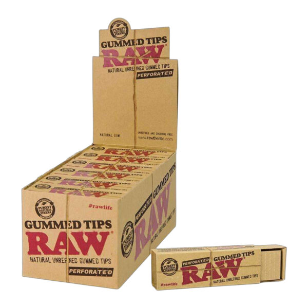 RAW  GUMMED TIPS 24/CT