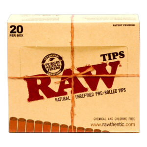 RAW  TIPS 20PK  PRE ROLLED