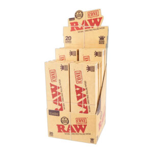 RAW CONE CLASSIC KING SIZE 20CT DISPLAY 8/CASE