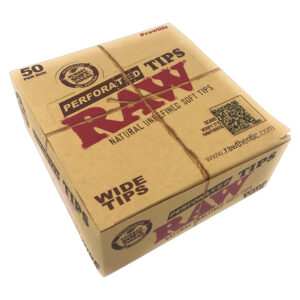 RAW PERFORATED WIDE TIPS 50CT