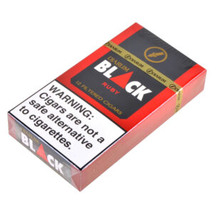 DJARUM BLACK FILTERED CIGARS RUBY 12PK - BOX OF 10