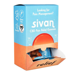 SIVAN CBD GUMMIES RELIEF 10.5 OZ GLASS JAR