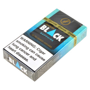 DJARUM BLACK FILTERED CIGARS SAPPHIRE 12PK - BOX OF 10