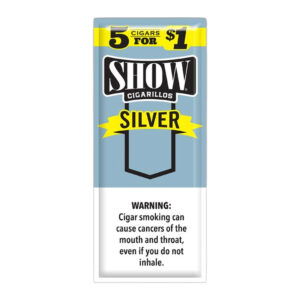 SHOW 5PK CIGARILLOS SILVER - BOX OF 15 POUCHES