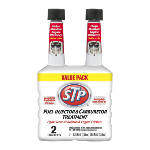 STP FUEL INJECTOR & CARBURETOR 5.25OZ/ 2PK