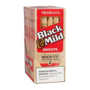 BLACK & MILD_WOOD TIP_SWEET_25CT