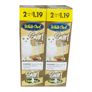 WHITE OWL 2PK CHOCOLATE & VANILLA CIGAR - DUAL BOX OF 15 POUCHES